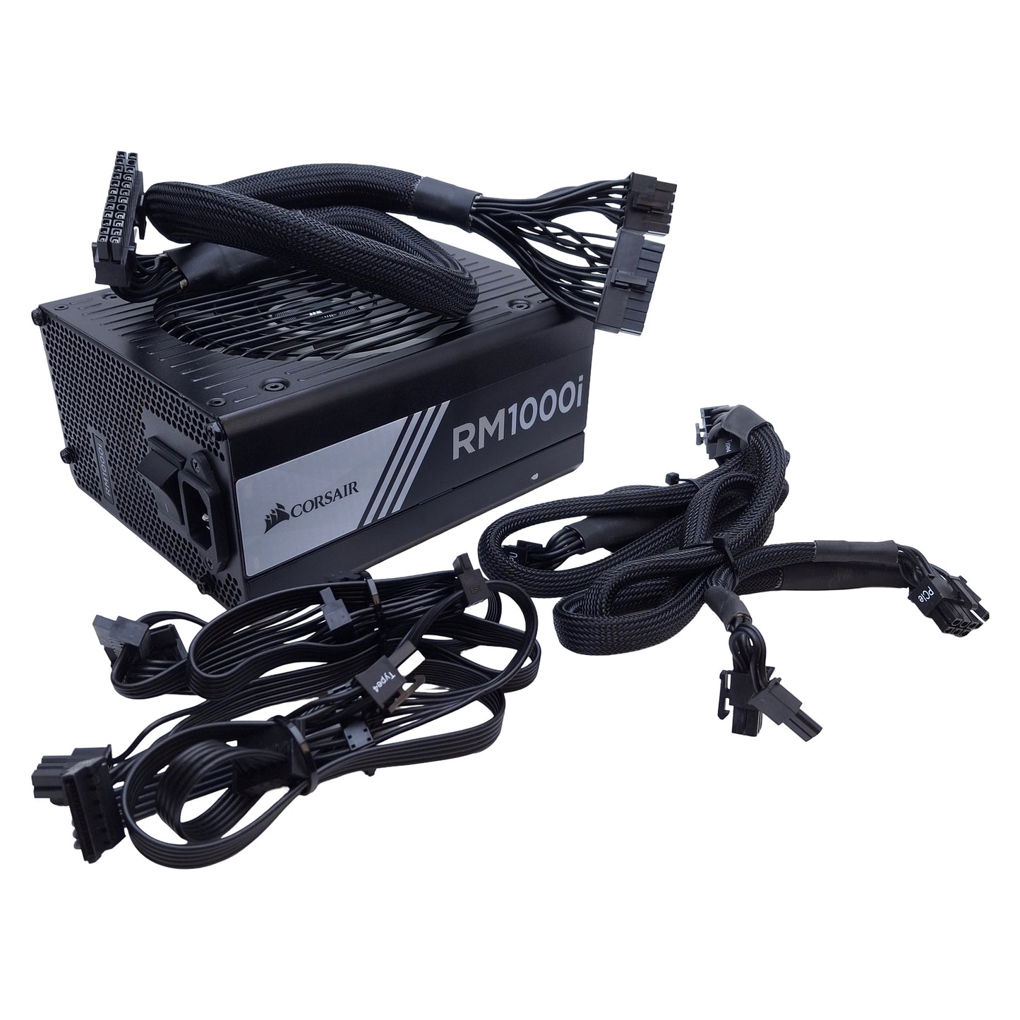 Used Corsair RPS0010 RM1000i Power Supply 1000W Output, 100-240VAC Input, 6.5-13A