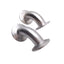 Used Lot of 2 Sanitary Elbow Tri-Clamp Fittings, 1in Tri-Clamp, 90 Degree