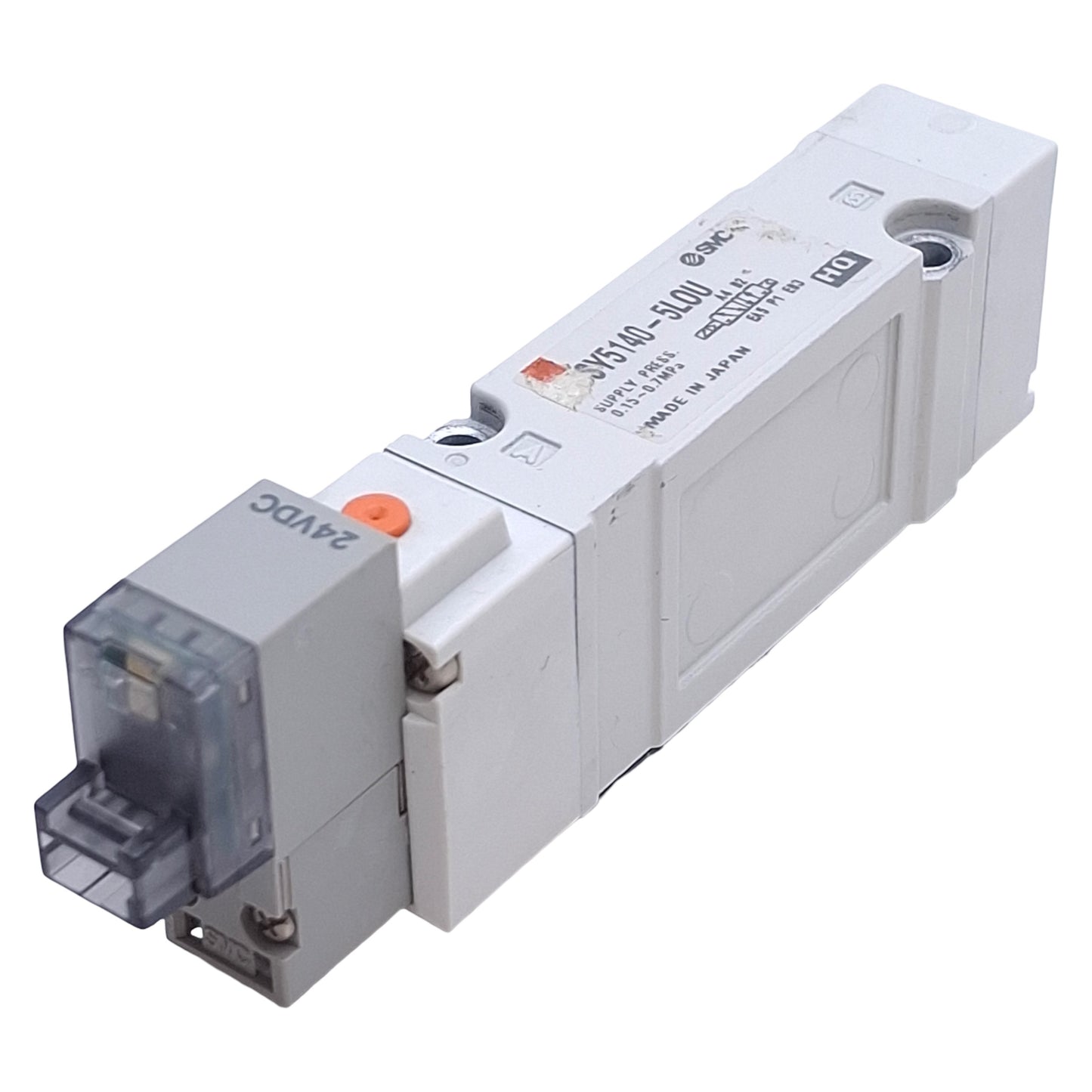 Used SMC SY5140-5LOU Solenoid Valve 2-Position 5-Port, 0.7MPa Max, 24VDC Coil