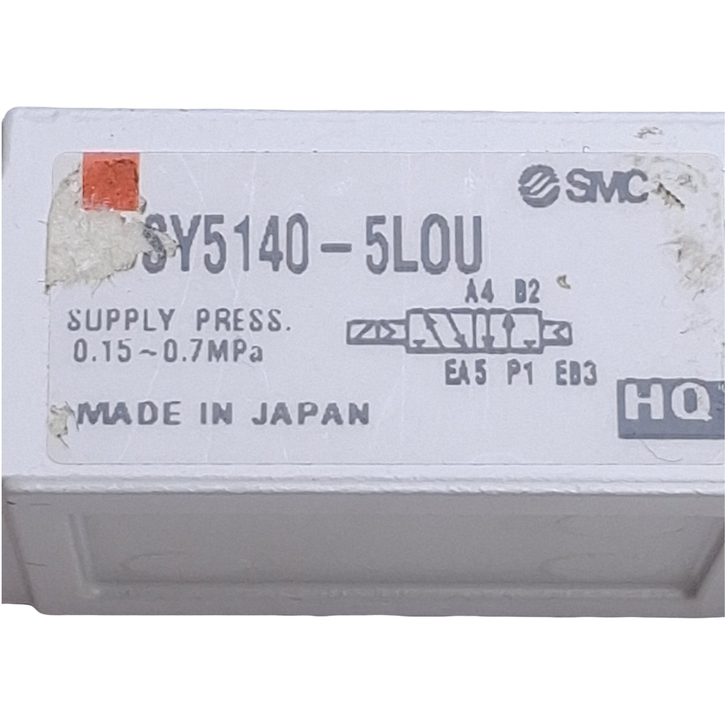 Used SMC SY5140-5LOU Solenoid Valve 2-Position 5-Port, 0.7MPa Max, 24VDC Coil