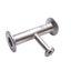 Used Steel & OBrien Stainless Steel Reducing Tee, 1/2in to 1in to 1in Tri-Clamp