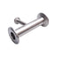 Used Steel & OBrien Stainless Steel Reducing Tee, 1/2in to 1in to 1in Tri-Clamp