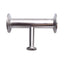Used Steel & OBrien Stainless Steel Reducing Tee, 1/2in to 1in to 1in Tri-Clamp