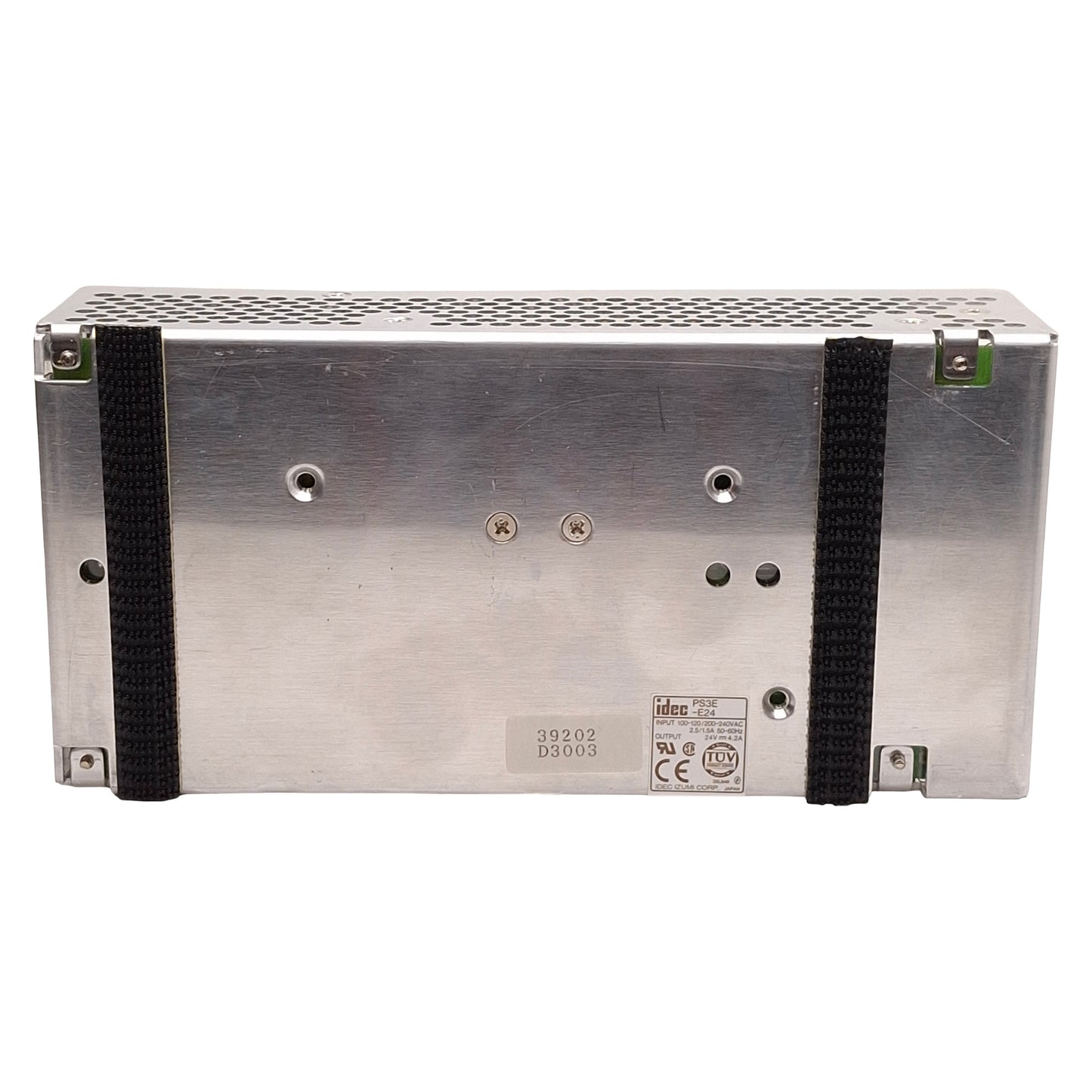 Used Idec PS3E-E24 Power Supply, 100W, 100-120/200-240VAC 2.5/1.5A IN, 24VDC 4.2A OUT