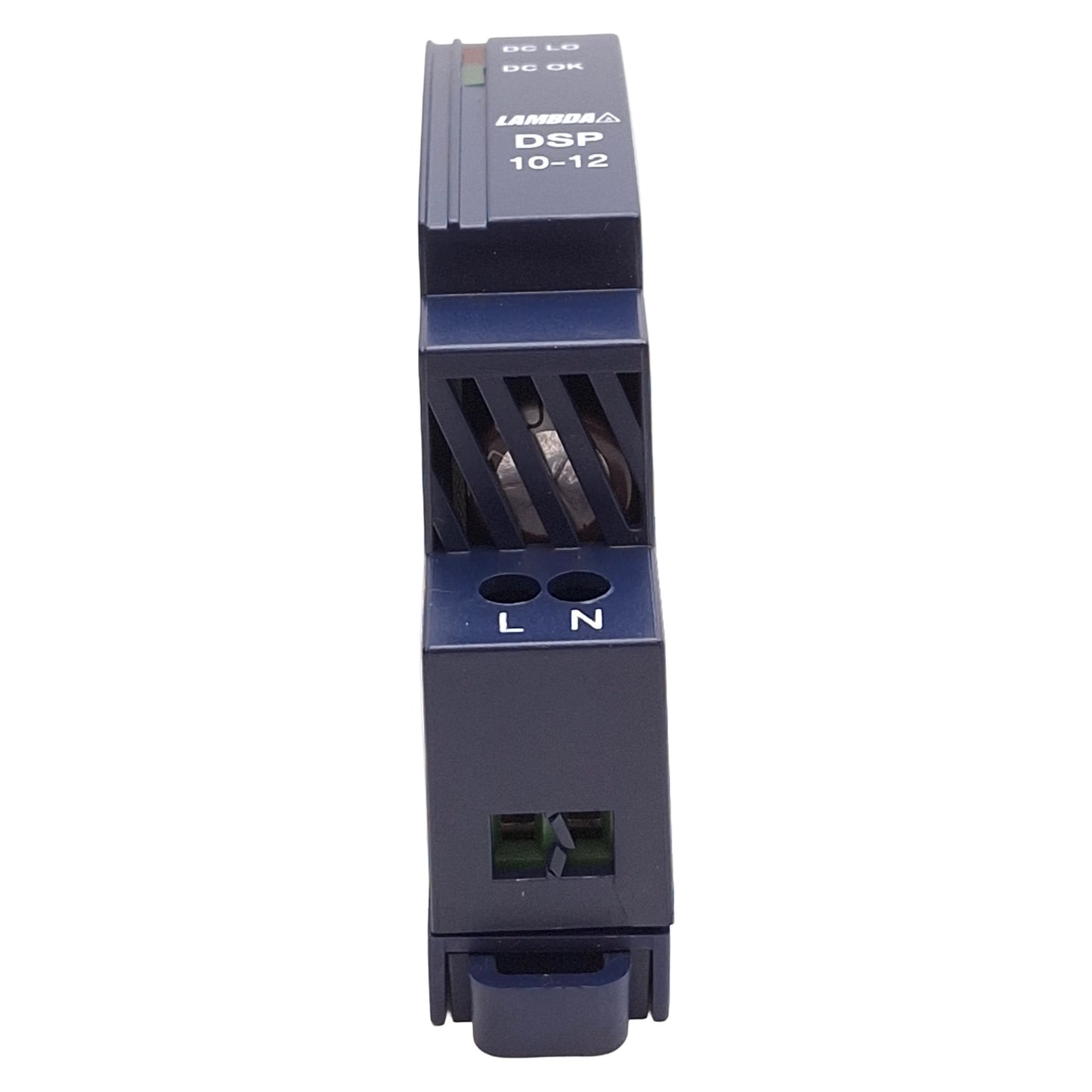 Used TDK-Lambda DSP10-12 PLC Power Supply, 10W, 100-240VAC IN, 12VDC OUT, DIN Rail