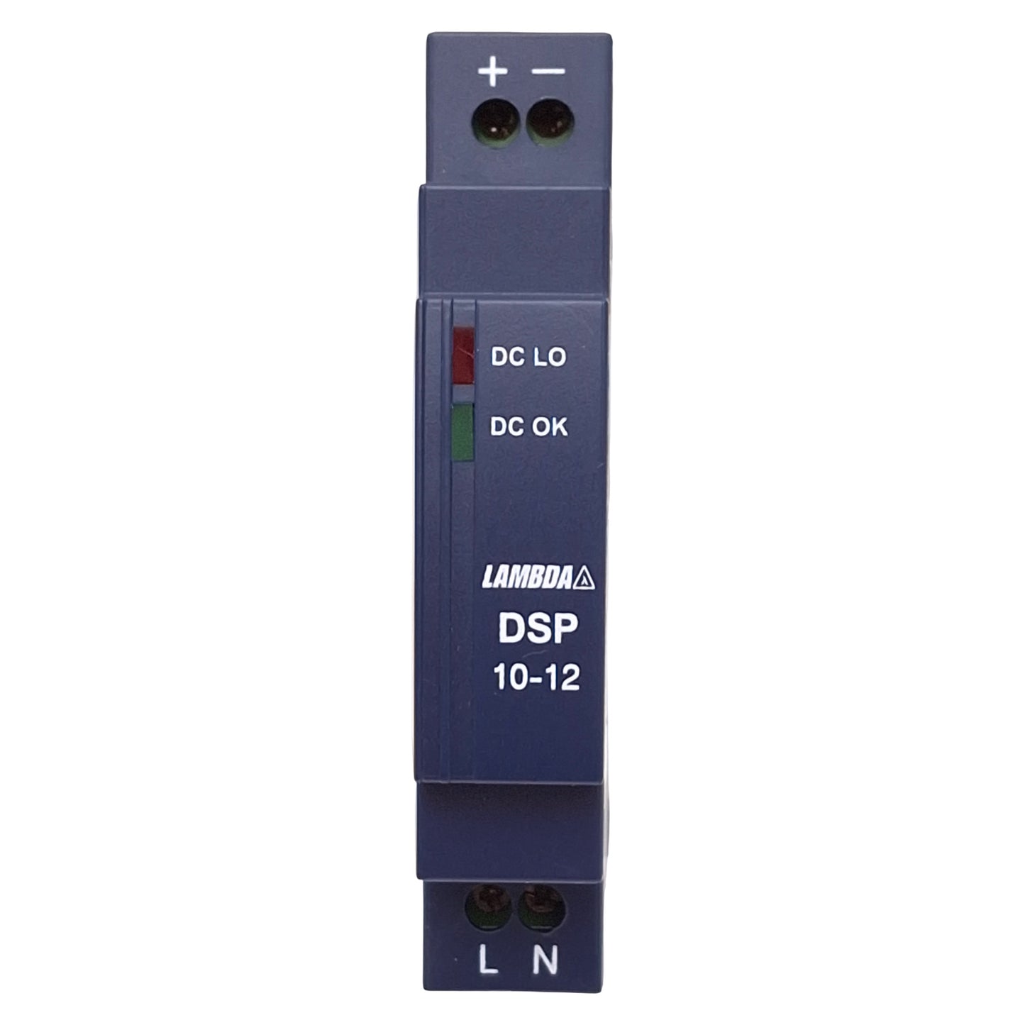 Used TDK-Lambda DSP10-12 PLC Power Supply, 10W, 100-240VAC IN, 12VDC OUT, DIN Rail