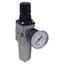 Used SMC AW20-N01-2Z Pneumatic Filter Regulator 7-125psi Set, 1/8" NPT w/ Gauge