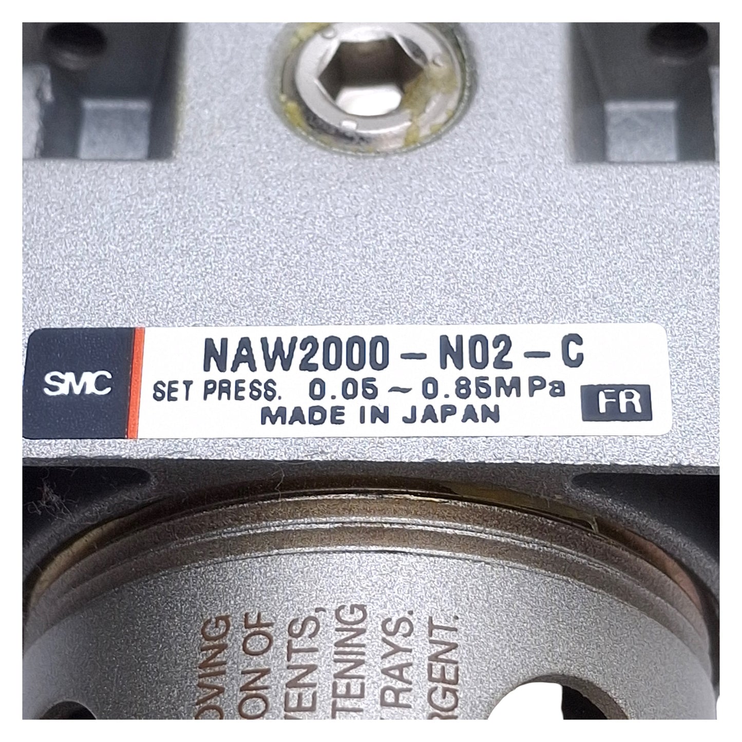 Used SMC NAW2000-N02-C Filter Regulator 0.05-0.85MPa Set Pressure, 1/4" NPT