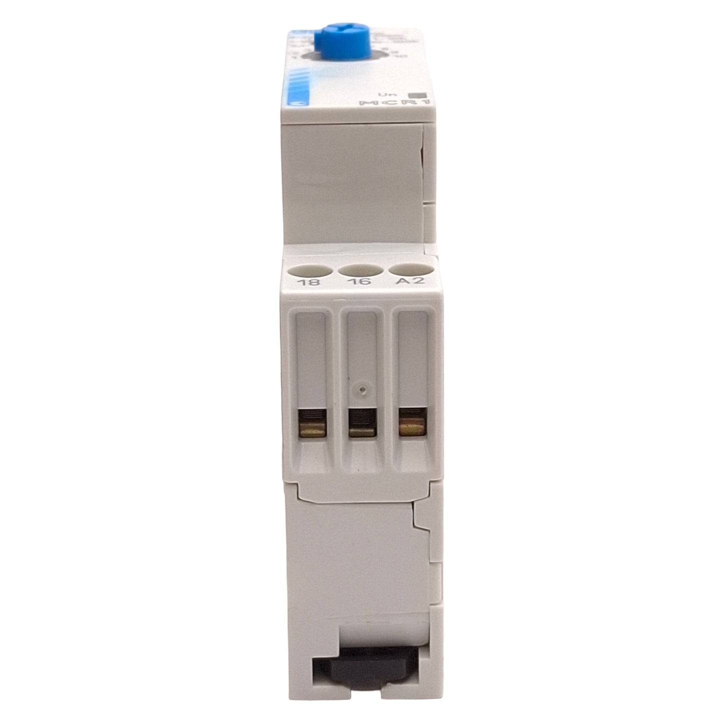 Used Crouzet 88826135 MCR1 Timer Relay, 0.1s-100h, 8A, 24-240VAC/24VDC, DIN Rail
