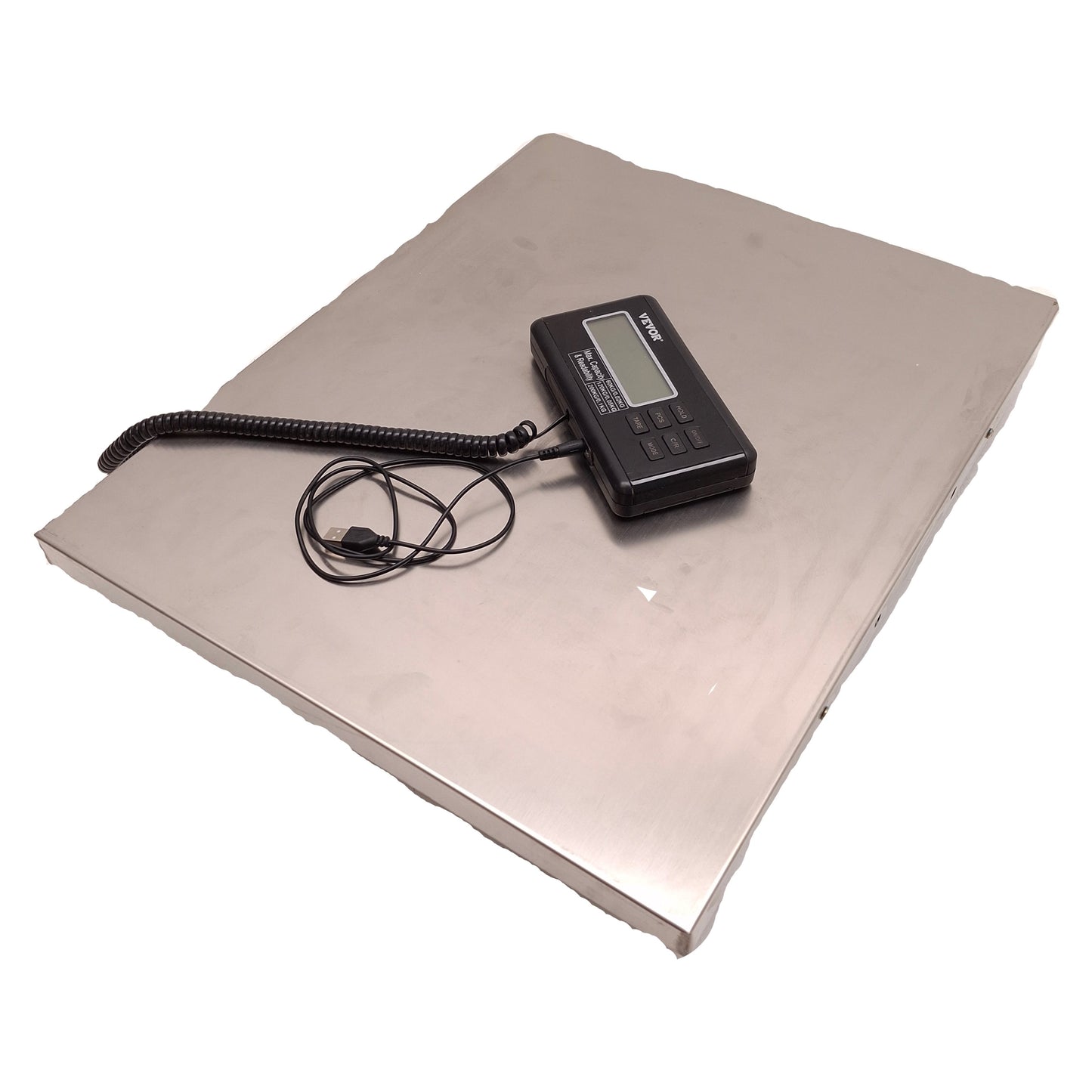 Used Vevor Digital Platform Scale 60kg x 0.02kg/200kgx0.1kg Capacity, 21in x 17in