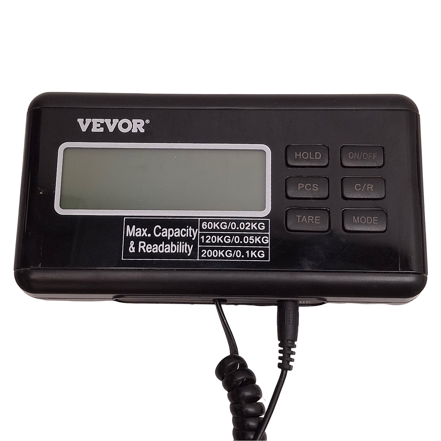 Used Vevor Digital Platform Scale 60kg x 0.02kg/200kgx0.1kg Capacity, 21in x 17in