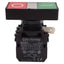 Used Eaton E22DB1B20X11C Double Headed Illuminated Pushbutton, 1NO+1NC, I/O Marking