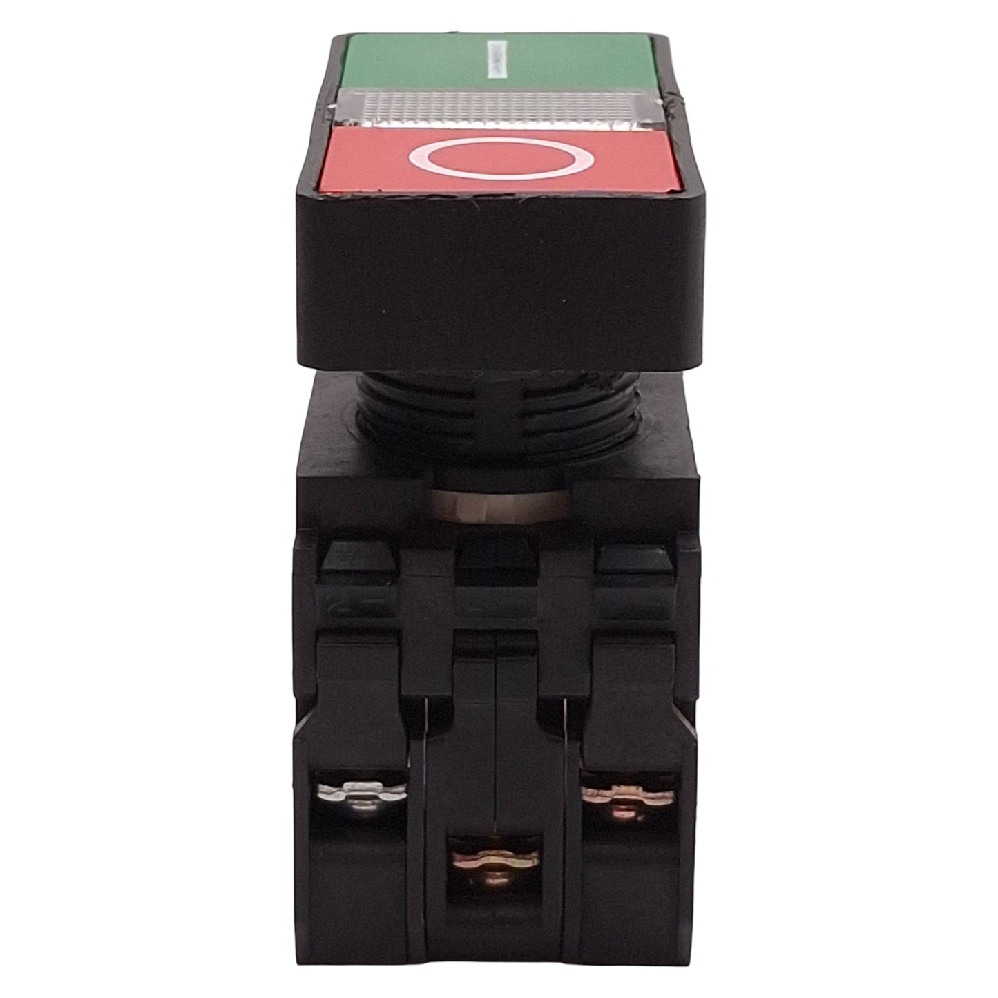 Used Eaton E22DB1B20X11C Double Headed Illuminated Pushbutton, 1NO+1NC, I/O Marking