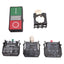 Used Eaton E22DB1B20X11C Double Headed Illuminated Pushbutton, 1NO+1NC, I/O Marking