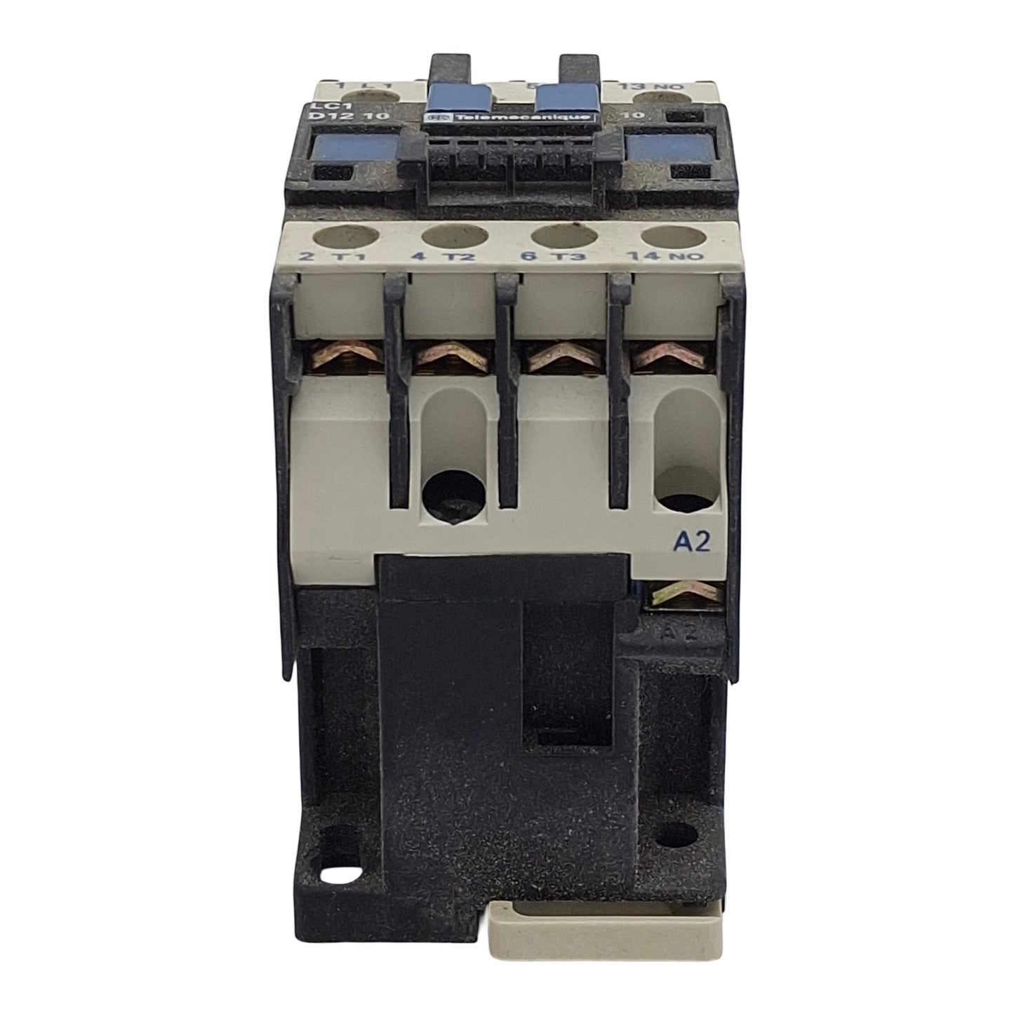Used Telemecanique LC1D1210F7 Contactor, 3-Pole 1NO, 25A 600VAC, 110VAC Coil