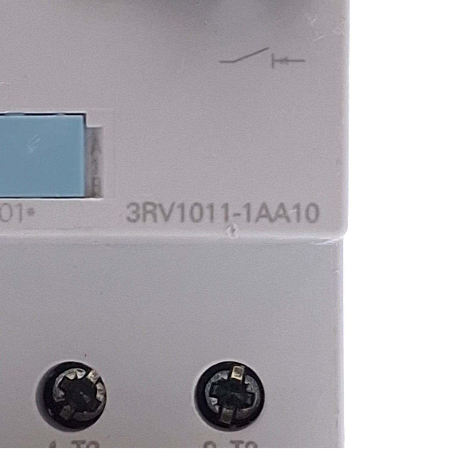 Used Siemens 3RV1011-1AA10 Motor Protection Circuit Breaker 3-Pole 1.1-1.6A, DIN Rail