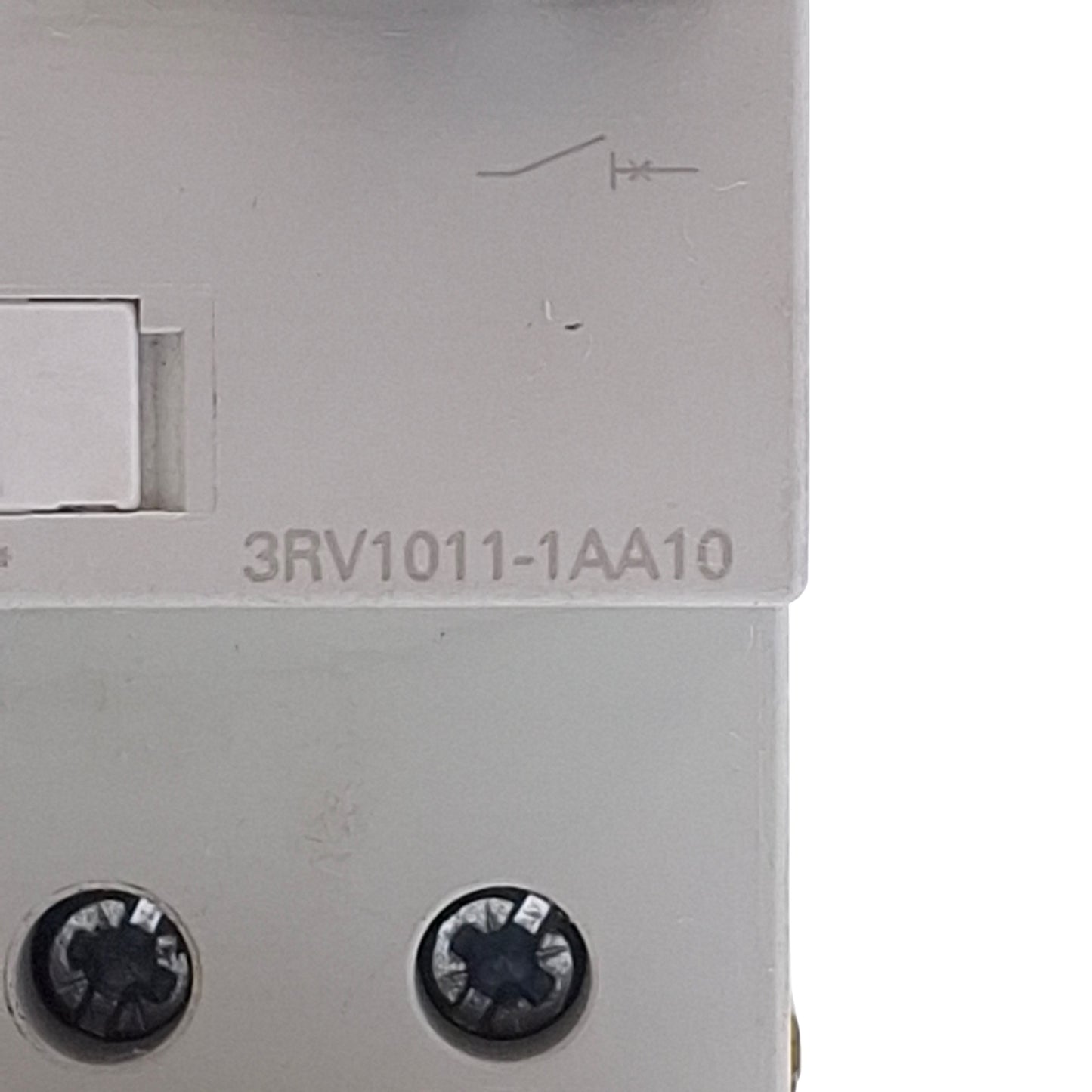 Used Siemens 3RV1011-1AA10 Motor Protection Circuit Breaker 3-Pole 1.1-1.6A, DIN Rail