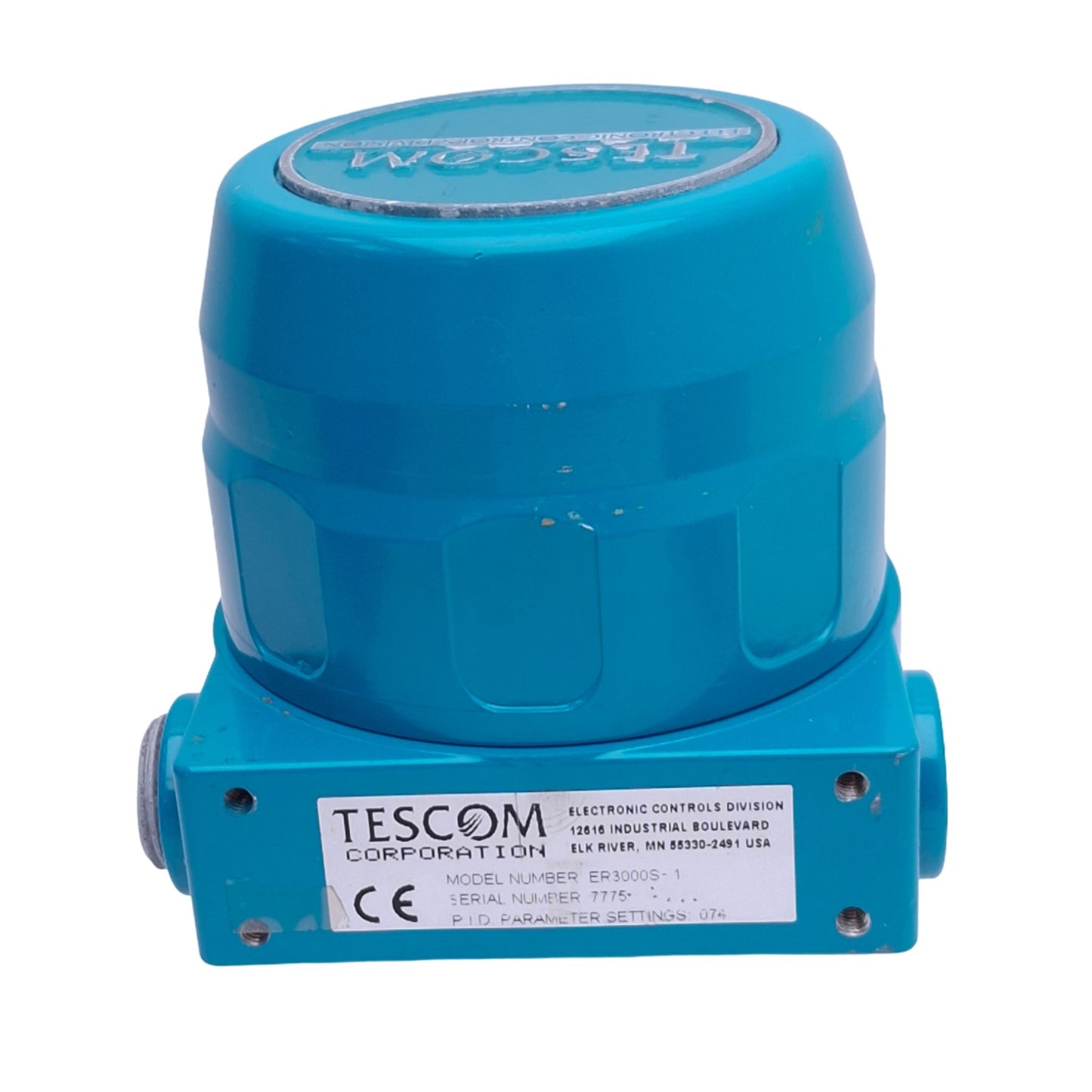 Used Tescom ER3000S-1 Electropneumatic Controller, 110psi Max, 0-100psi Out, 24VDC