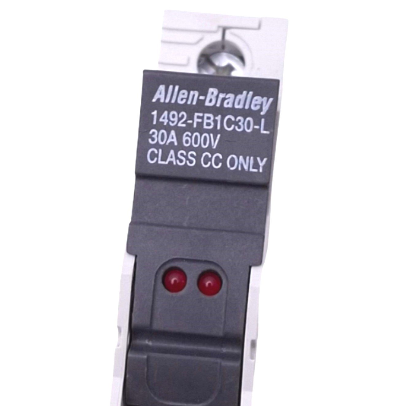 Used Lot of 4 Allen Bradley 1492-FB1C30-L Fuse Holders, 1-Pole Class CC, 30A 600V Max
