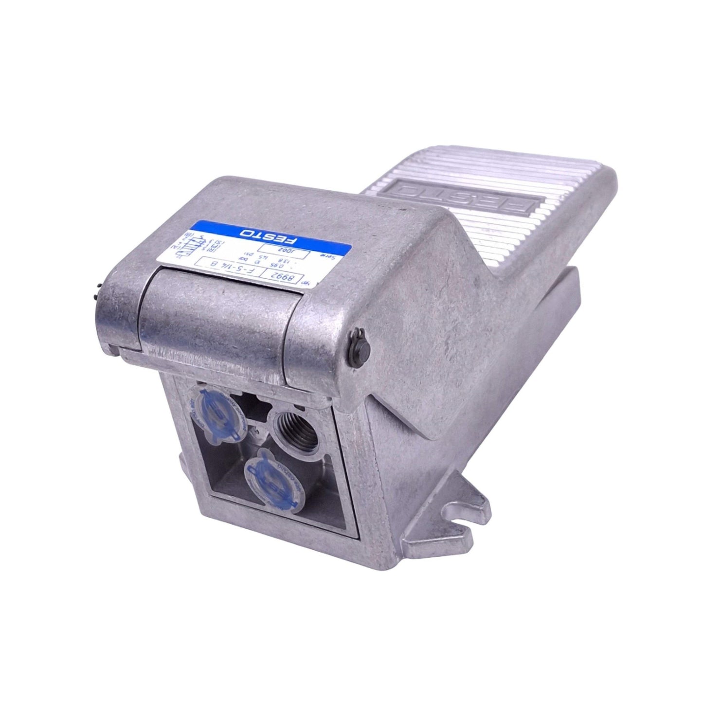 New – Open box Festo 8992 F-5-1/4-B Pneumatic Foot Pedal Valve, 5/2-Way, G 1/4in, 10bar Max