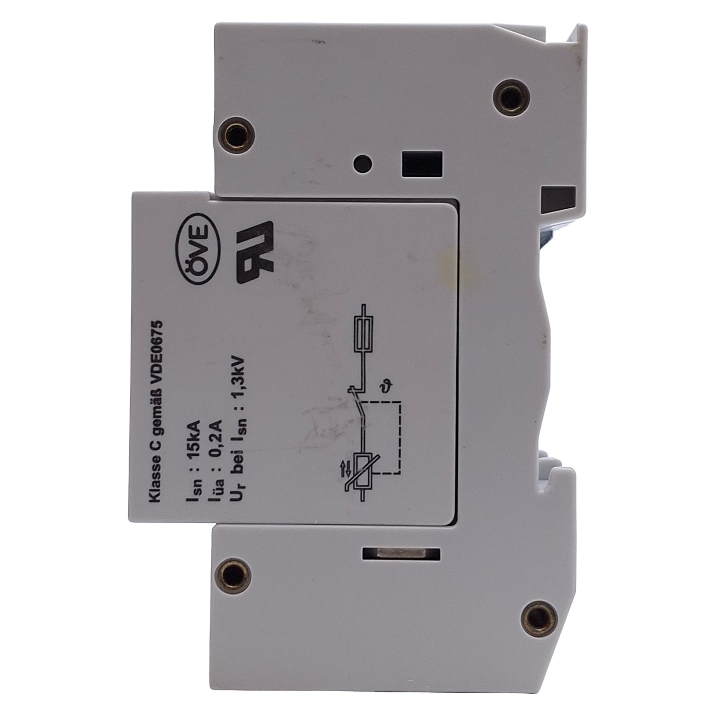 Used Weidmuller PU3 C-R Surge Suppressor 250VAC 1A, 100kA Max Surge, DIN Rail