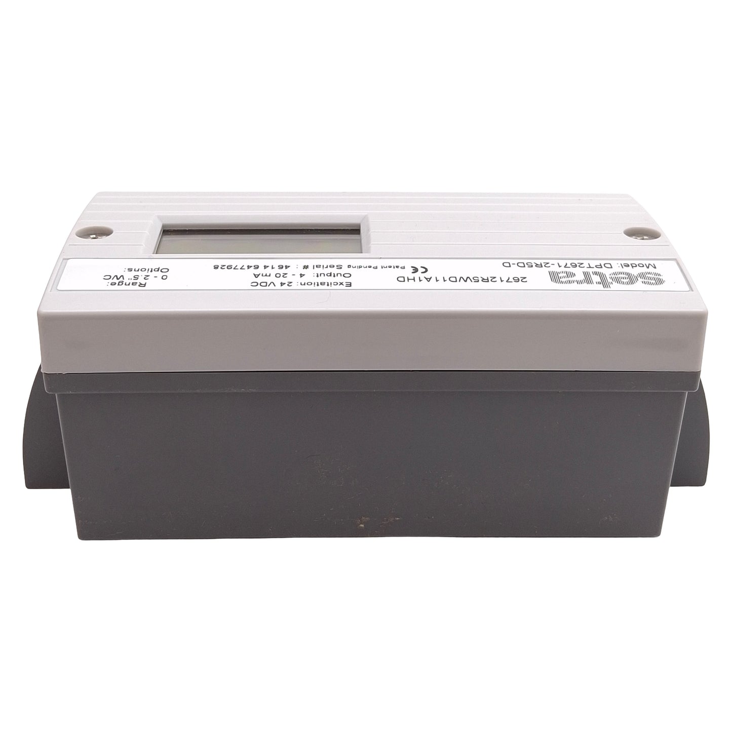 New Setra DPT2671-2R5D-D Differential Pressure Transducer, 0-2.5in WC, 4-20mA, 24VDC