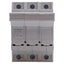 Used Siemens 3NW7 030 Fuse Holder, 3-Pole, 10x38 Fuse Size, 690VAC 32A Max, DIN Rail