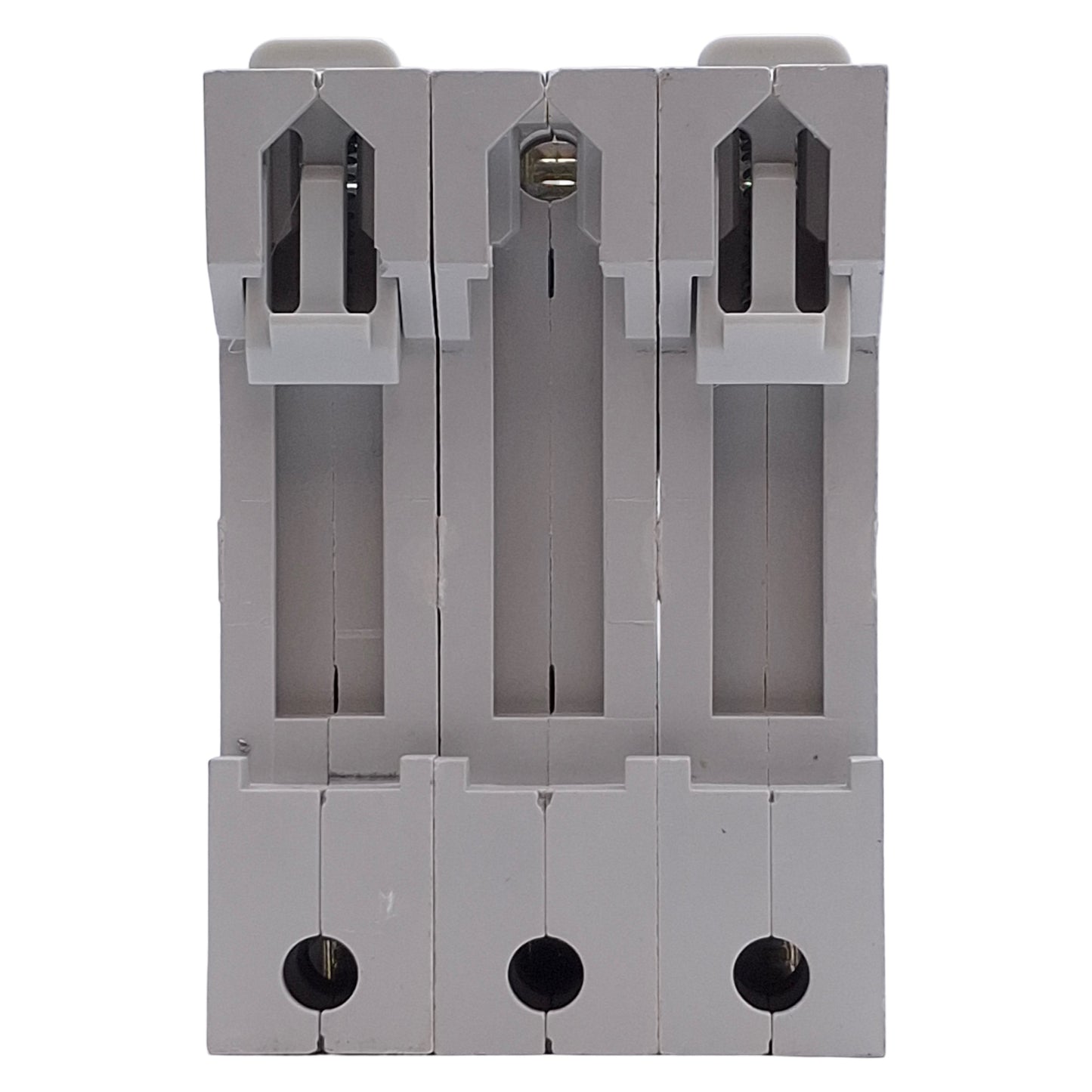 Used Siemens 3NW7 030 Fuse Holder, 3-Pole, 10x38 Fuse Size, 690VAC 32A Max, DIN Rail