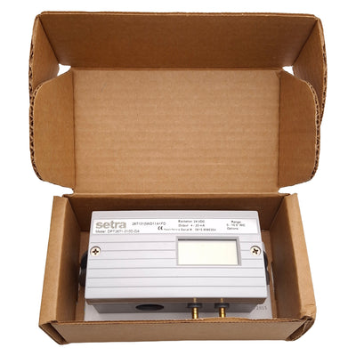 New Setra DPT2671-010D-DA Differential Pressure Transducer, 0-10in WC, 4-20mA, 24VDC