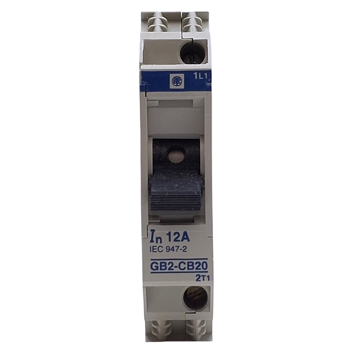 Used Lot of 2 Telemecanique GB2-CB20 Thermal Magnetic Circuit Breaker 12A, 1-Pole
