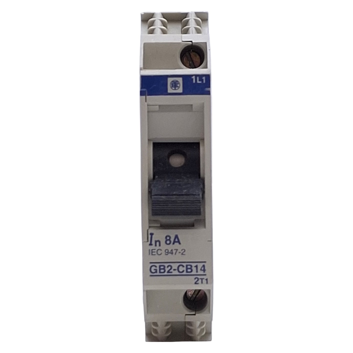 Used Lot of 2 Telemecanique GB2-CB14 Thermal Magnetic Circuit Breaker 8A, 1-Pole