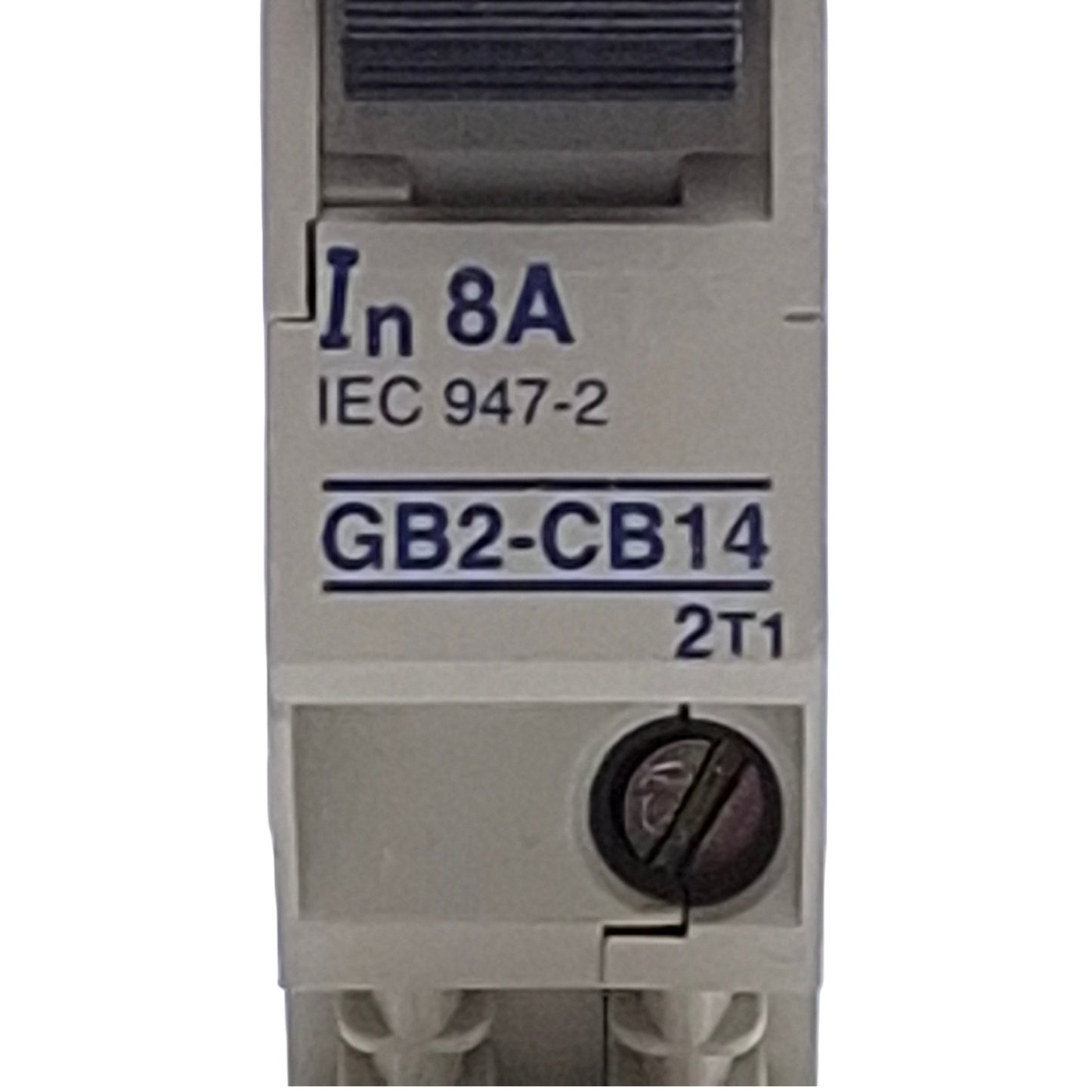Used Lot of 2 Telemecanique GB2-CB14 Thermal Magnetic Circuit Breaker 8A, 1-Pole