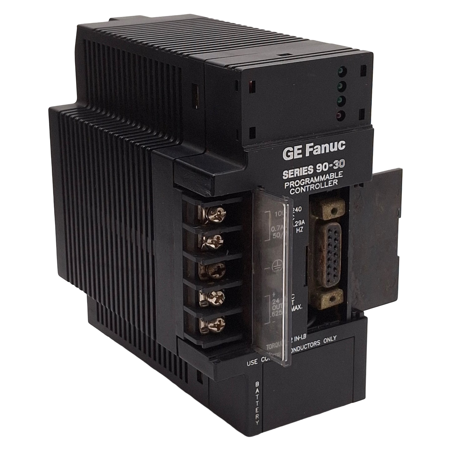 Used GE Fanuc IC693PWR321AA 90-30 Power Supply, 120/240VAC IN, 24VDC OUT *Connector*