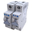 Used Lot of 2 Eaton WMZS1D01 Circuit Breaker 1-Pole, 1A 277VAC/48VDC, DIN Rail