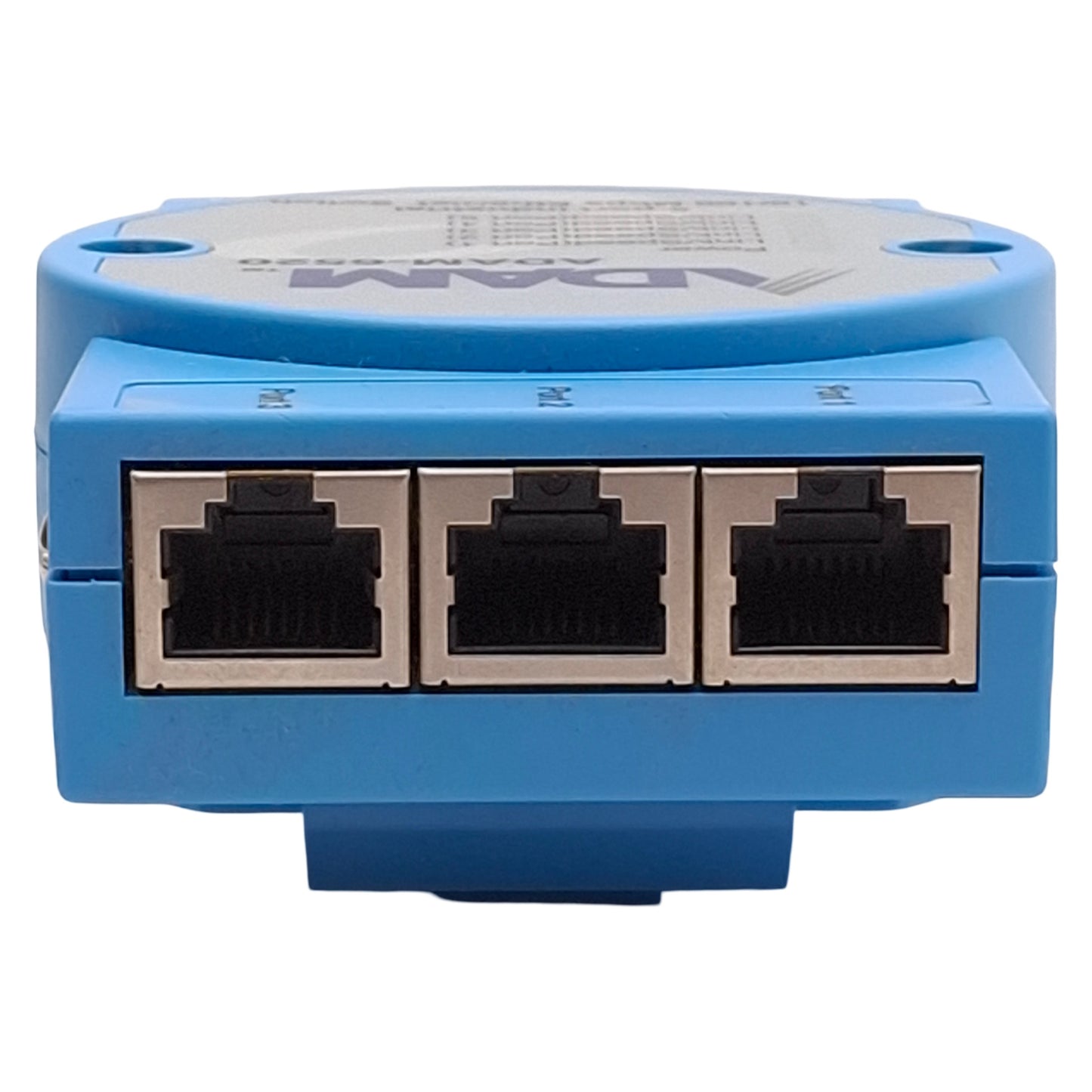 Used Advantech ADAM-6520 Unmanaged Ethernet Switch, 5-Port, RJ-45, 10-30VDC, DIN Rail