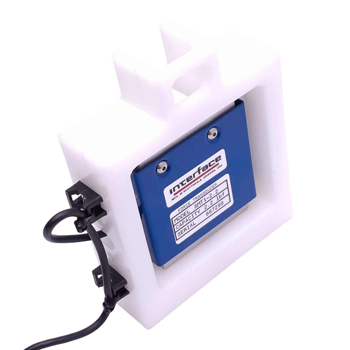 Used Interface SMT1-2.2 S-Type Load Cell, 1-2.2lbf +-0.05%, 15VDC, 10N Max