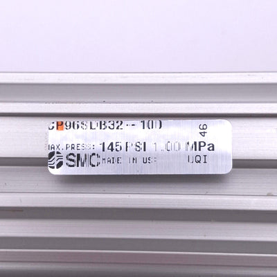 New SMC CP96SDB32-100 Pneumatic Cylinder, 32mm Bore, 100mm Stroke, G 1/8in, 1.0MPa