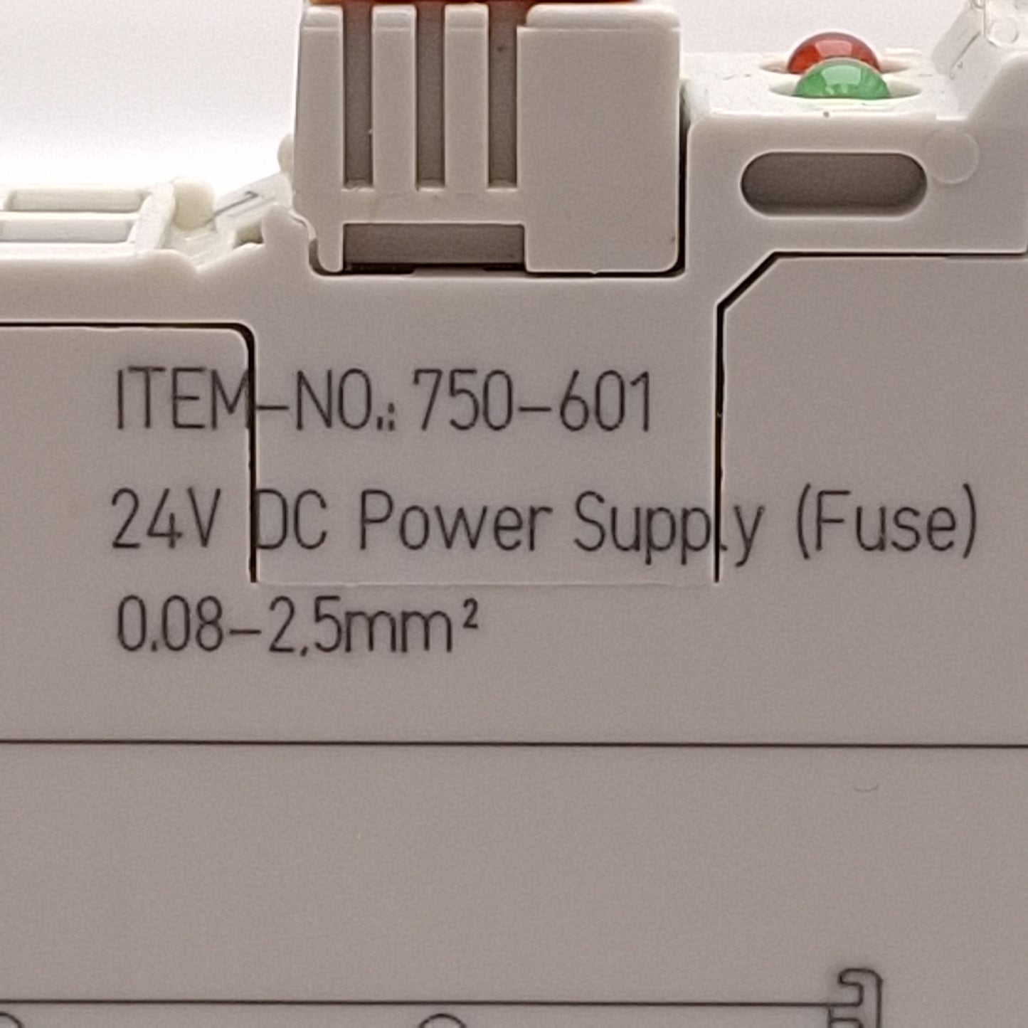 Used Lot of 3 Wago 750-601 PLC Power Supply Module, 5x20 Fuse Holder, 24VDC, DIN Rail