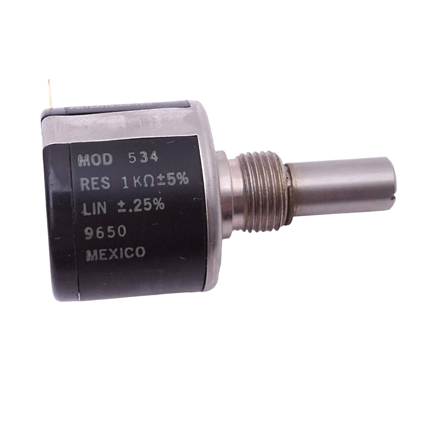 New – Open box Lot of 3 Spectrol 534-11102 Precision Potentiometers, 10-Turn, 1kOhm, 2W Max