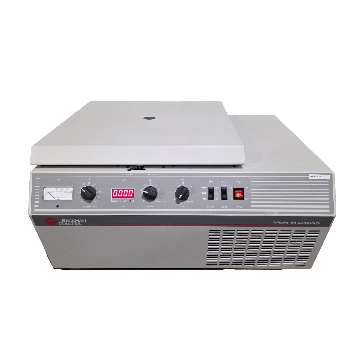 Used Beckman Coulter Allegra 6R Refrigerated Centrifuge 0-8000RPM -10° To 40°C 120VAC