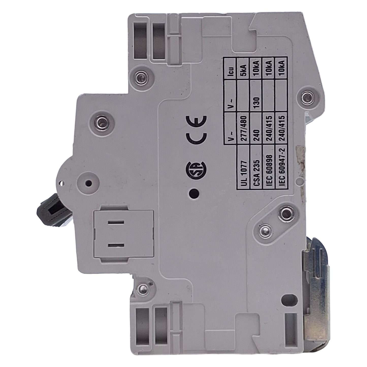 Used Lot of 2 Cutler Hammer WMS2D07 Circuit Breaker 2-Pole, 7A, 277/480VAC, DIN Rail