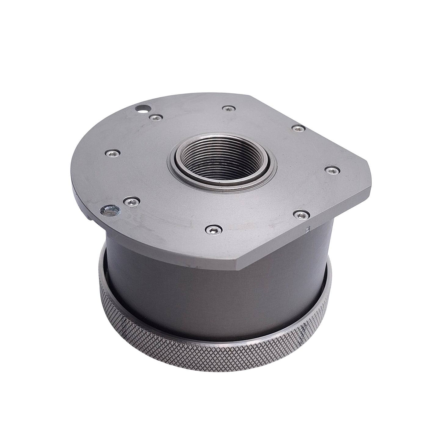 Used Pneumatic Air Chuck / 5C Collet Holder, M5 x 0.8 Thread, ø3.875in x 2.5in Length
