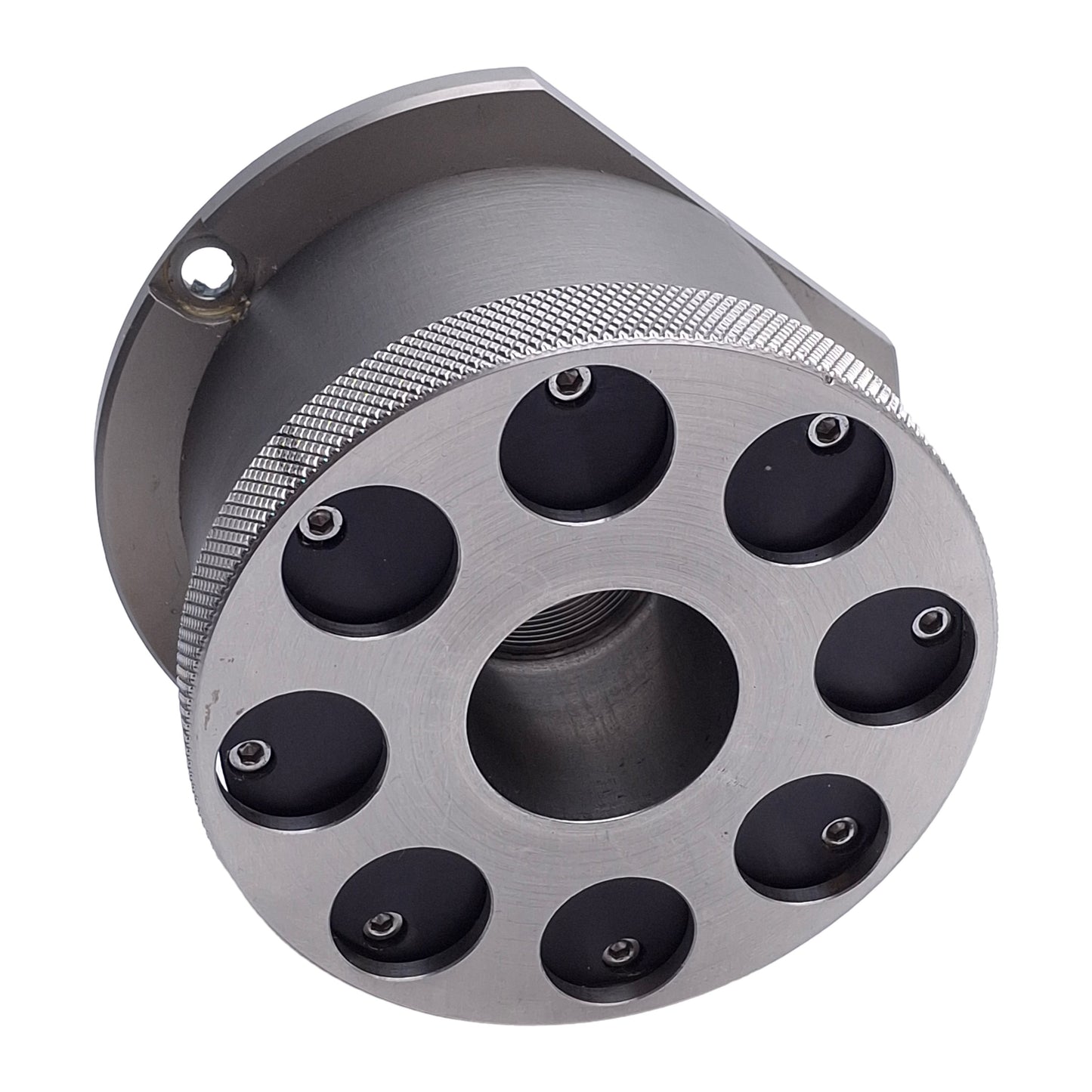 Used Pneumatic Air Chuck / 5C Collet Holder, M5 x 0.8 Thread, ø3.875in x 2.5in Length