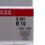 Used Lot of 2 ABB S261-B10 Circuit Breaker 1-Pole, 10A, 440VAC/60VDC, DIN Rail