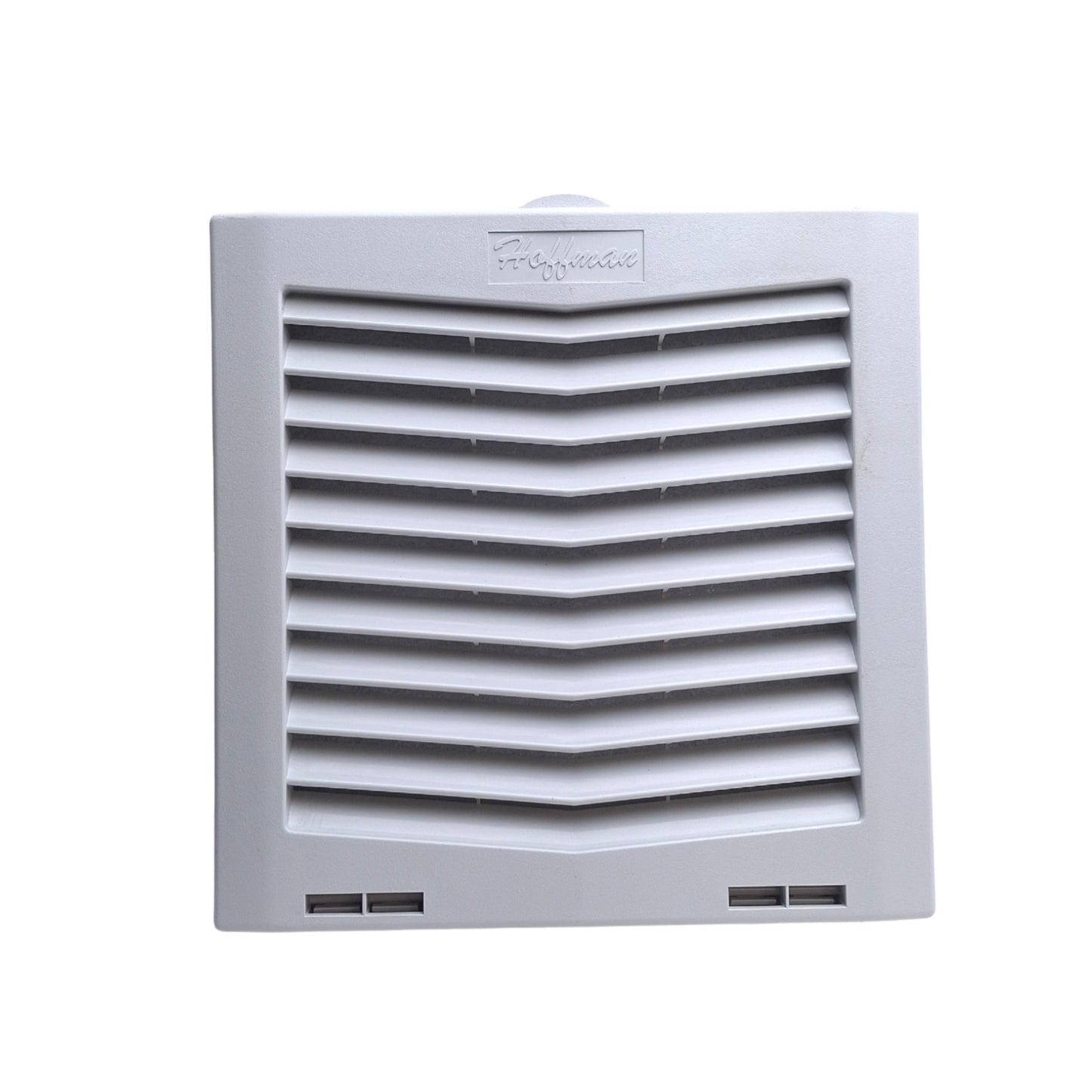New – Open box Hoffman HF0924414 nvent Side-Mount Filter Fan Lt Gray, 24VDC, 70 CFM, 8x8x4"