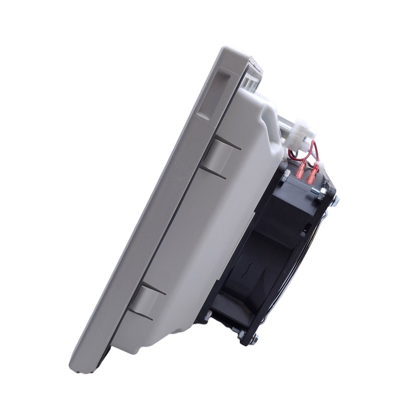 New – Open box Hoffman HF0924414 nvent Side-Mount Filter Fan Lt Gray, 24VDC, 70 CFM, 8x8x4"