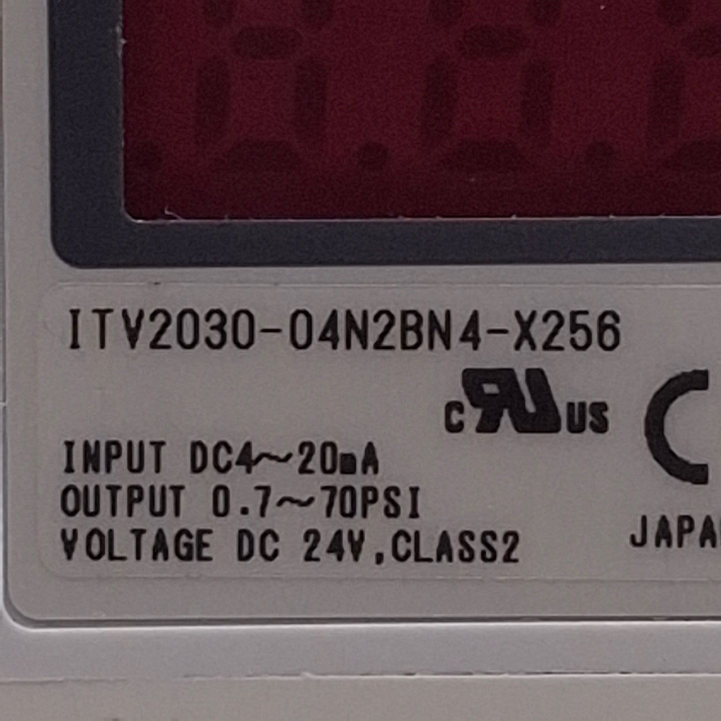 New – Open box SMC ITV2030-04N2BN4-X256 Electro-Pneumatic Regulator 24VDC, 1/4" NPT Port