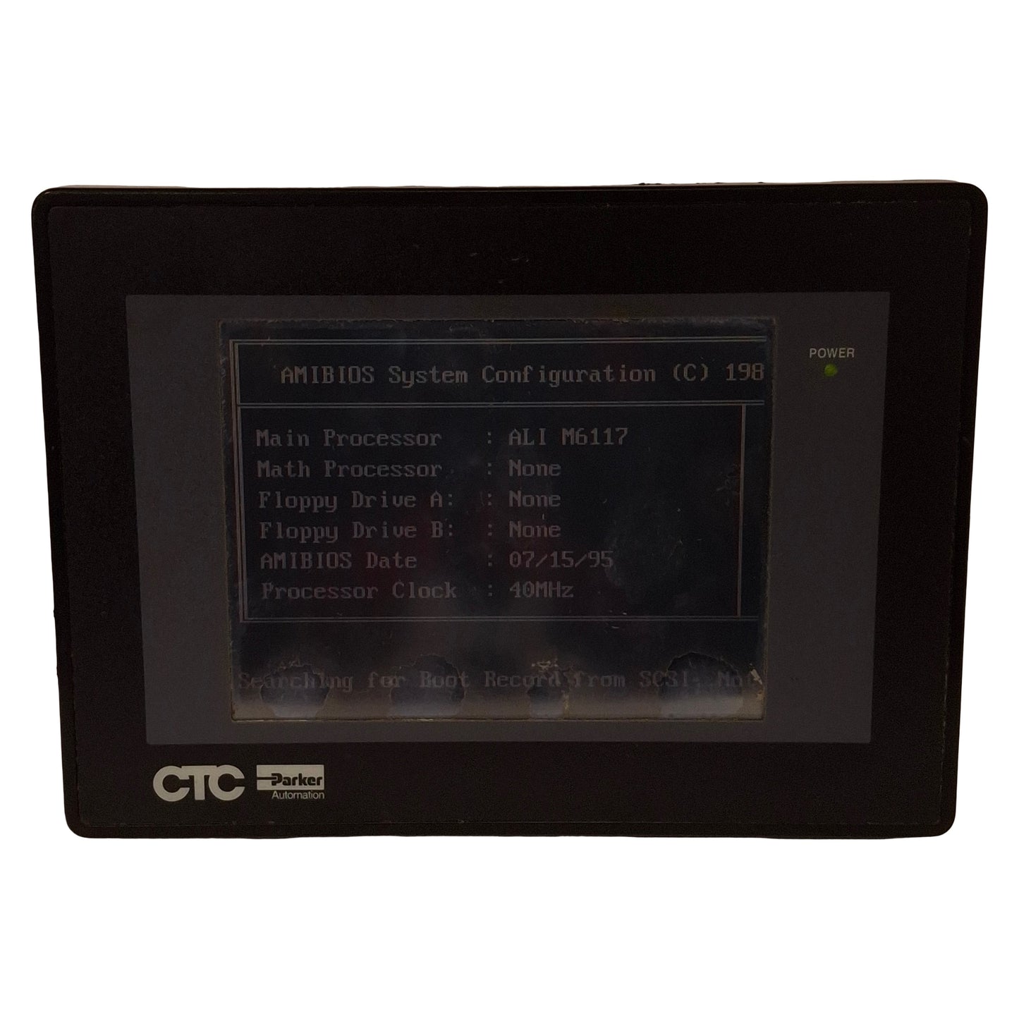 Used Parker P11-314DR CTC PowerStation Touchscreen HMI, 5.7in, 18-30VDC, 25W *Screen*