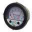 Used Dwyer 3000-0MR Photohelic Pressure Switch/Gage, 0-0.5inH₂O Range, 25psi Max