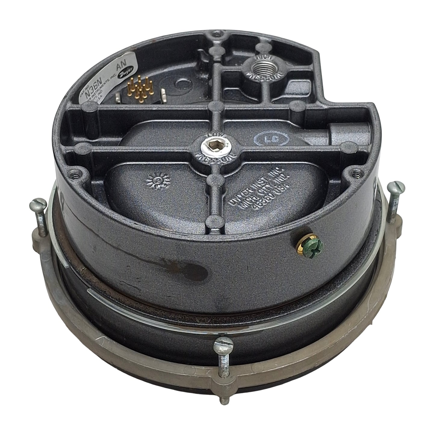 Used Dwyer 3000-0MR Photohelic Pressure Switch/Gage, 0-0.5inH₂O Range, 25psi Max